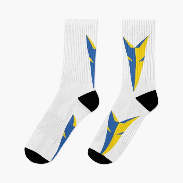 Item preview, Ukrainian Blue & Yellow Fox Head Art on White designed and sold by sleepingdogprod.