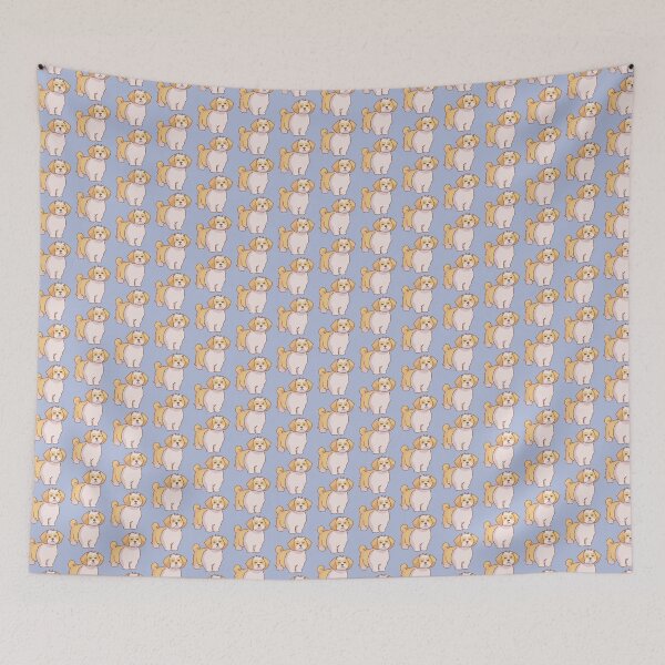 Item preview, Simple gold and white Shih Tzu designed and sold by PupBubble Art.