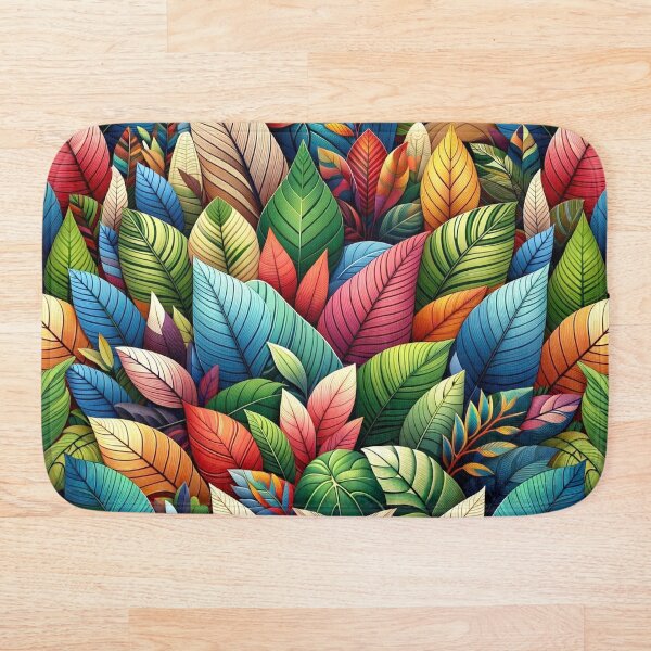 Item preview, Colorful Pattern with Leaves designed and sold by EXON-Publishing.