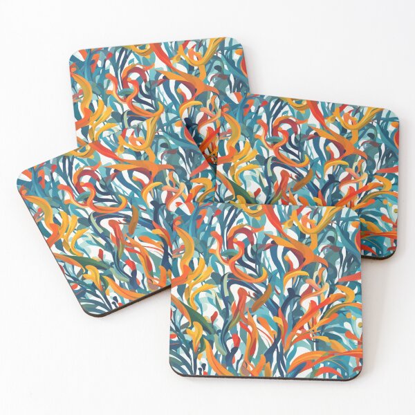 Item preview, Abstract Colorful Kelp Pattern designed and sold by calibrit.