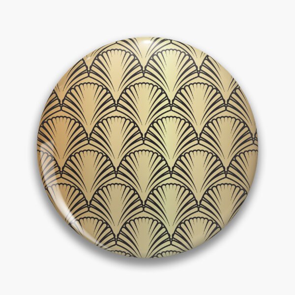 Item preview, Gold Black Geometric Art Deco Pattern Design designed and sold by Angela Cini.