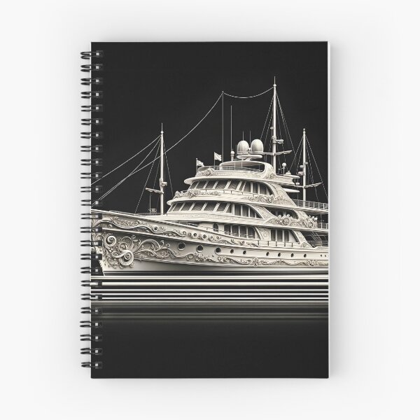 Item preview, Serene Luxury Ornate Yacht in Vintage White designed and sold by ByDigitalDream.