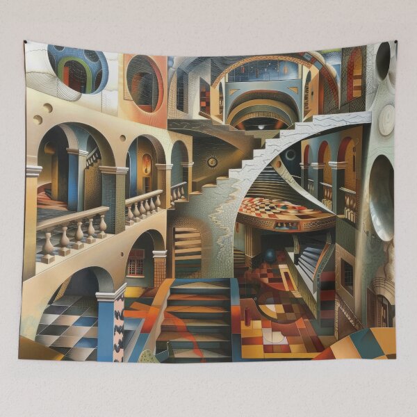 Item preview, M C Escher Style Interior designed and sold by Static-Panda.