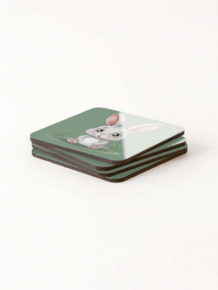 Thumbnail 4 of 5, Coasters (Set of 4), White Rabbit designed and sold by Caseymax.