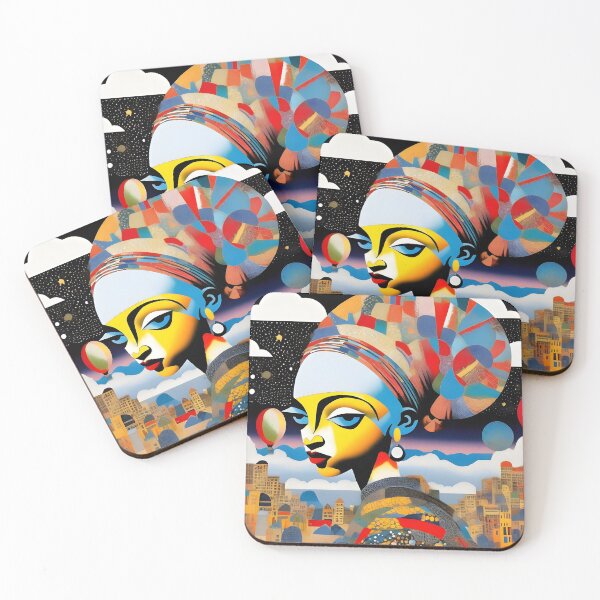 Item preview, Cubist Dream in Technicolor designed and sold by ramboe.