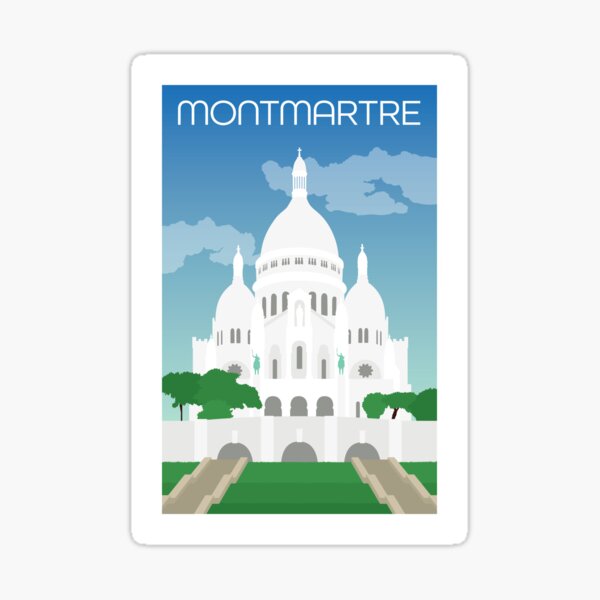Montmartre Paris France Sticker