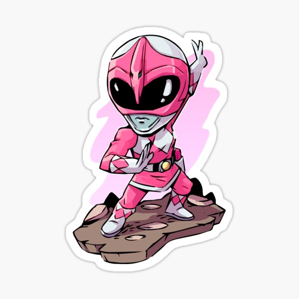 Vista previa del artículo con la obra «Power Rangers - Ranger Rosa», diseñado y vendido por reaugusto.
