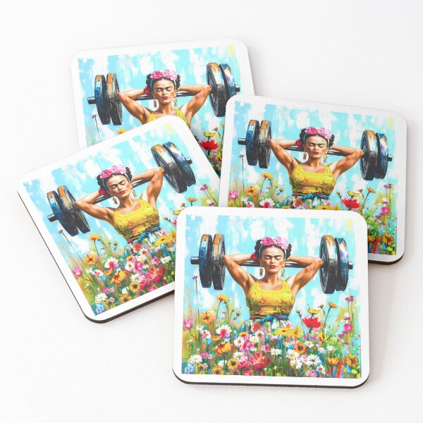 Item preview,  Frida Kahlo Flowers Frida Kahlo, Weightlifting  designed and sold by TeeARTHY.