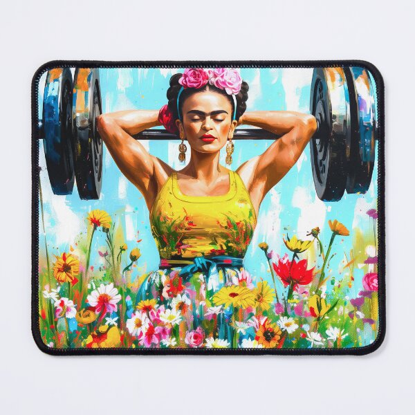 Item preview,  Frida Kahlo Flowers Frida Kahlo, Weightlifting  designed and sold by TeeARTHY.