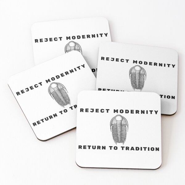 Item preview, Reject Modernity, Return to Trilobite (black) designed and sold by SweetsAndSavary.