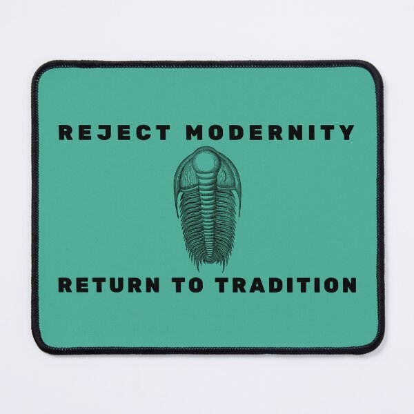 Item preview, Reject Modernity, Return to Trilobite (black) designed and sold by SweetsAndSavary.