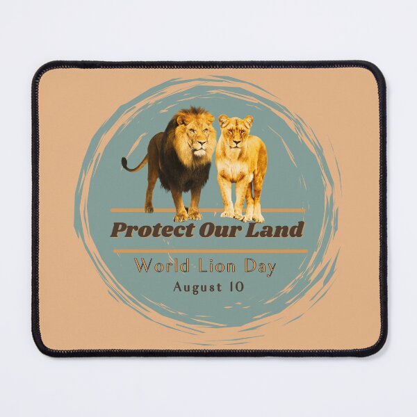 Item preview, World Lion Day - Save the Lions - I Love Lions designed and sold by RoseGenuine.