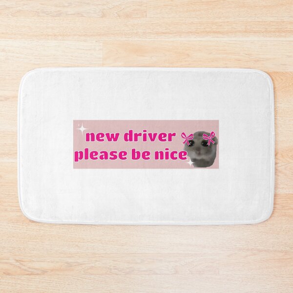 Item preview, new driver please be nice sad hamster viral meme designed and sold by Karisdesignss.