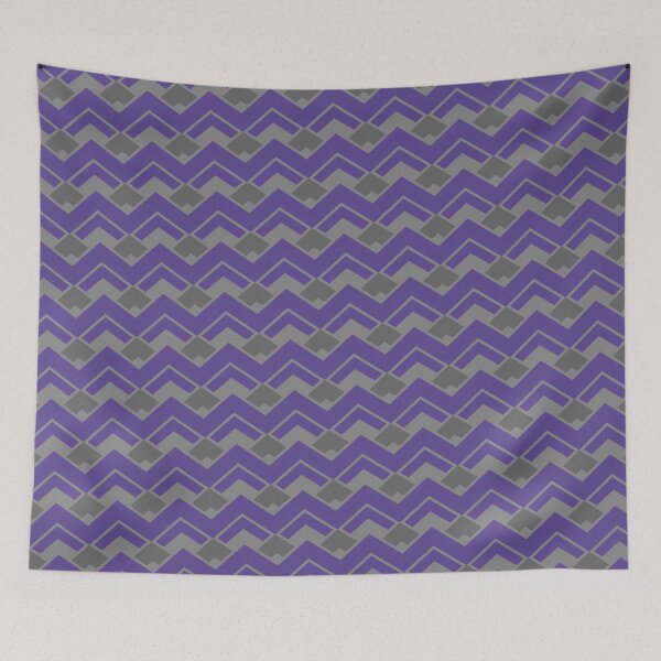 Item preview, Purple & Grey Chevron Triangles Wrap Around Absolute Diagrams designed and sold by Alchemy-A-La-G.
