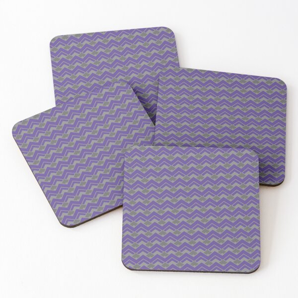 Item preview, Purple & Grey Chevron Triangles Wrap Around Absolute Diagrams designed and sold by Alchemy-A-La-G.