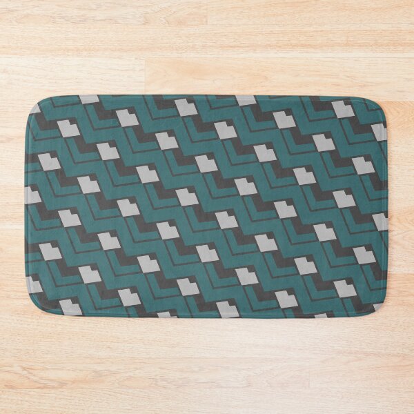 Item preview, Teal & Grey Chevron Triangles Wrap Around Absolute Diagrams designed and sold by Alchemy-A-La-G.