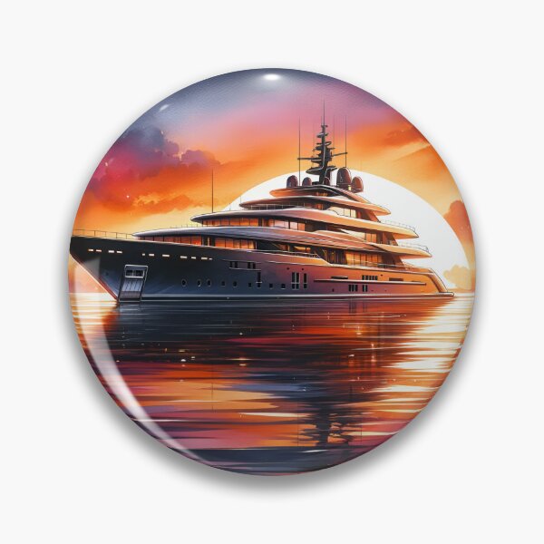 Item preview, Sailing Through Sunset: Modern Yacht Dreams designed and sold by ByDigitalDream.