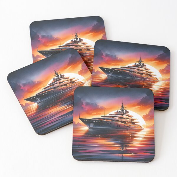 Item preview, Sailing Through Sunset: Modern Yacht Dreams designed and sold by ByDigitalDream.