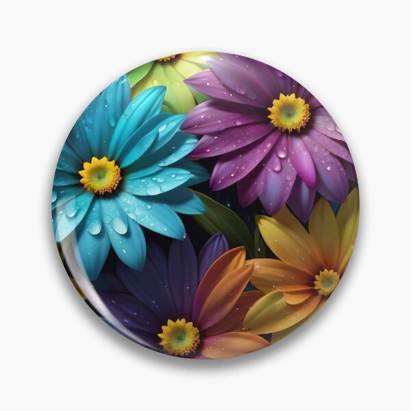 Artikelvorschau, Summer Rainbow Flowers Pattern entworfen und verkauft von TheArtOfPat.