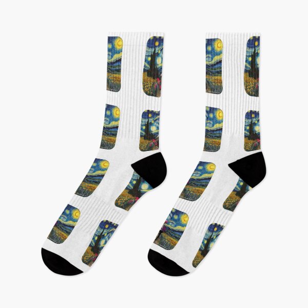 Item preview, Cyclist Starry Night designed and sold by cycleexplorers.
