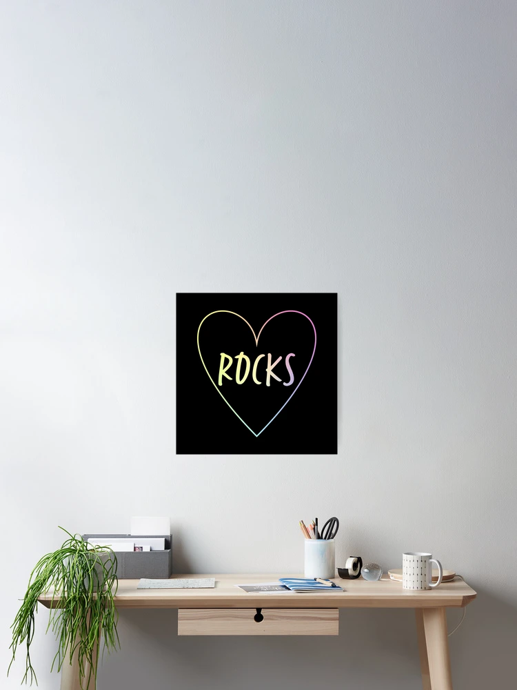 Thumbnail 2 of 3, Poster, Heart Rocks designed and sold by ScienceCorner.