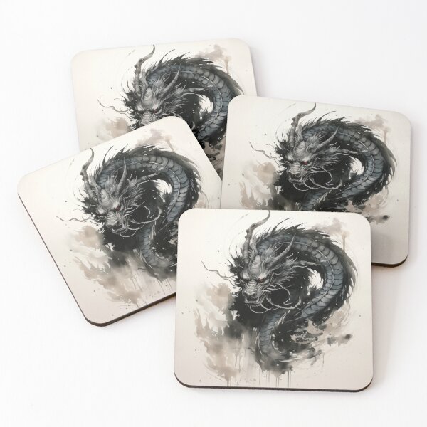 Item preview, Japanese Dragon ink drawing designed and sold by Static-Panda.