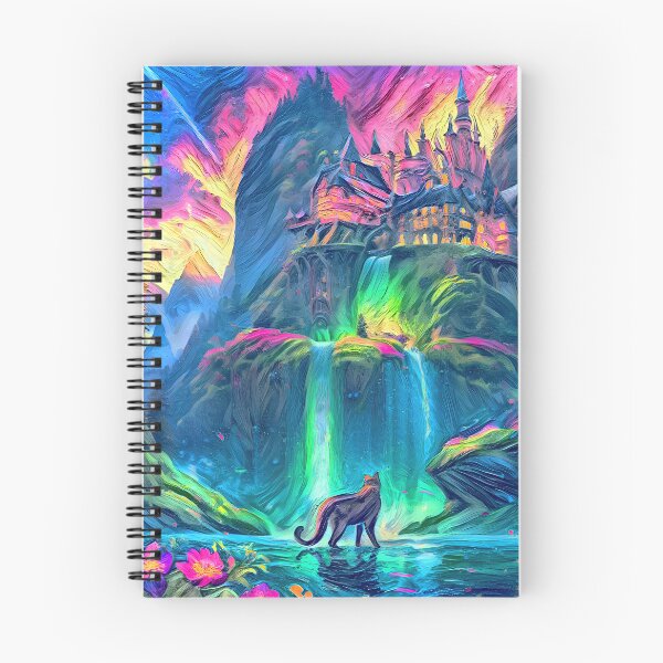 Item preview, Stylised castle and cat. DeepDream designed and sold by blackhalt.
