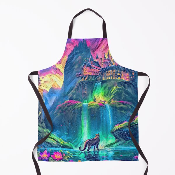 Item preview, Stylised castle and cat. DeepDream designed and sold by blackhalt.