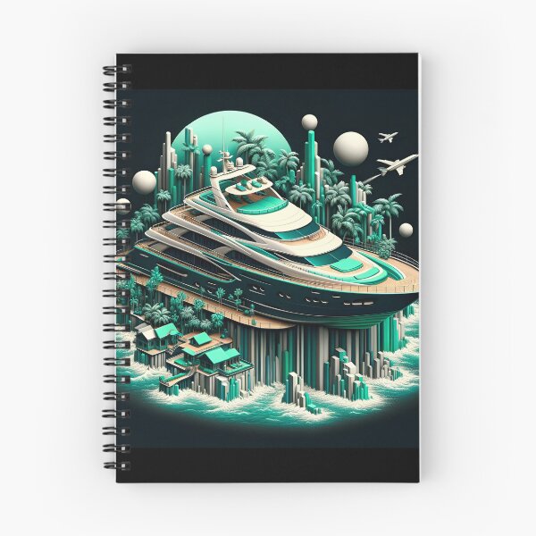 Item preview, Seafoam Serenity: Recreational Yacht in Surrealist Style designed and sold by ByDigitalDream.