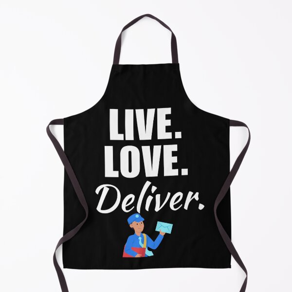 Item preview, Live, love, deliver. Funny mailman or mail carrier. Post office worker saying or quote designed and sold by NBSStore.