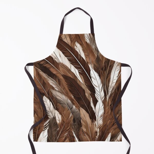 Item preview, LONG BROWN AND WHITE FEATHERS designed and sold by Ciervo Primavera.