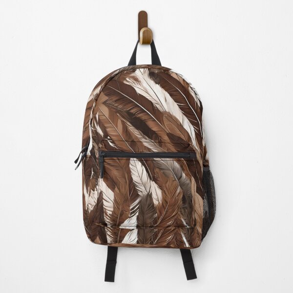 Item preview, LONG BROWN AND WHITE FEATHERS designed and sold by Ciervo Primavera.