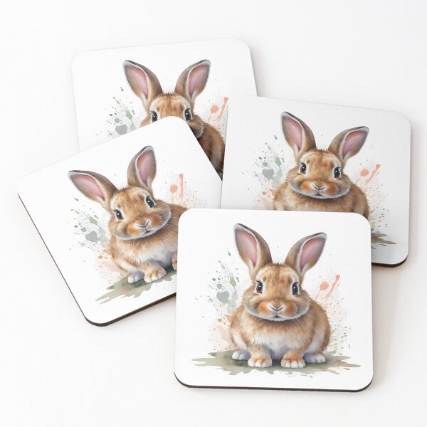 Item preview, Cute baby rabbit, watercolor on  designed and sold by ExtraMessages.