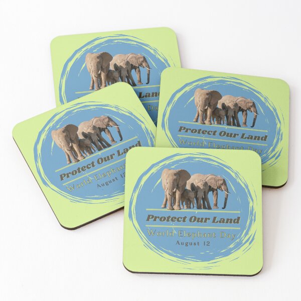 Item preview, World Elephant Day - Save the Elephants - I Love Elephants designed and sold by RoseGenuine.