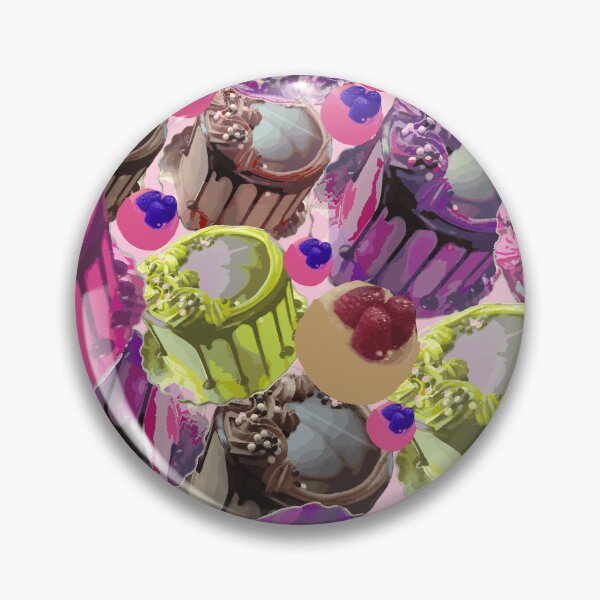 Item preview, Decadent Desserts - Cakes and Cupcakes with frosting - Repeating Pattern designed and sold by Victoria Rose.