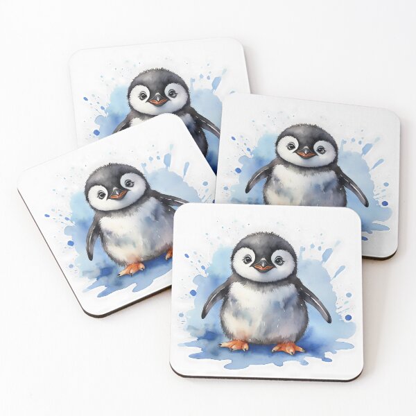 Item preview, Cute baby penguin, watercolor on  designed and sold by ExtraMessages.