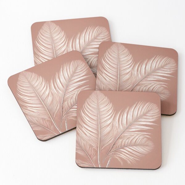 Item preview, CREAM AND CREAMY BROWN FEATHERS designed and sold by Ciervo Primavera.