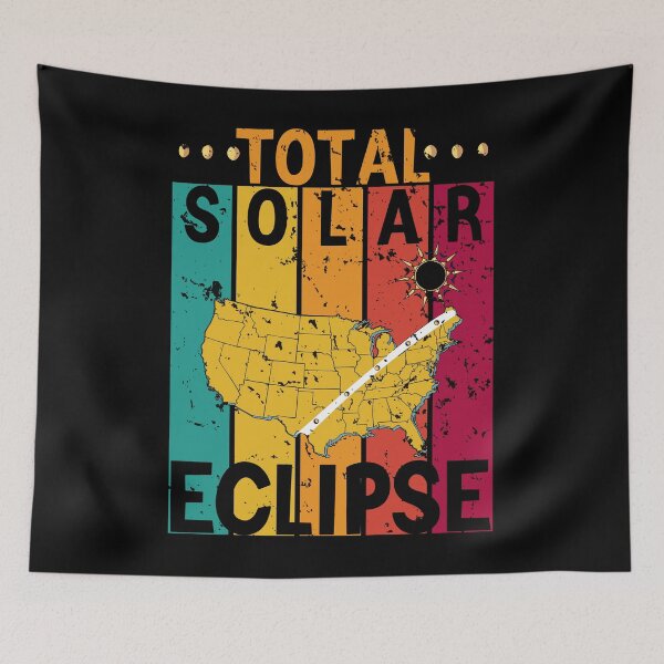 Item preview, Eclipse Souvenir, Total Solar Sclipse Funny Vintage Retro USA 08.04.2024 designed and sold by ArtByKatti.