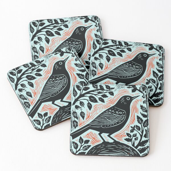 Item preview, Lino Cut Bird designed and sold by Texterns.