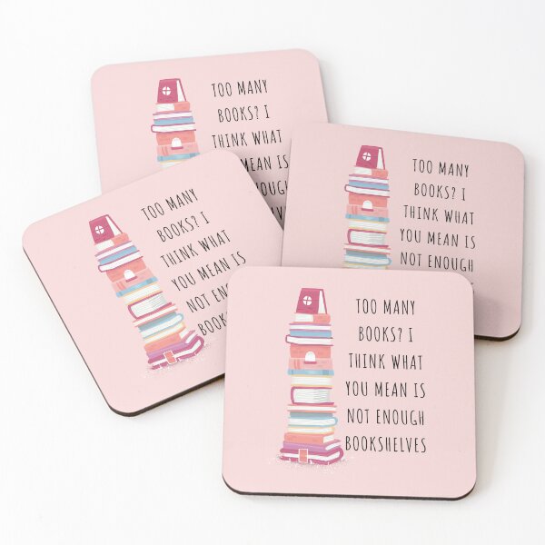 Item preview, Too Many Books Not Enough Bookshelves Book Aesthetic Book Lovers Saying designed and sold by BookishSerena.
