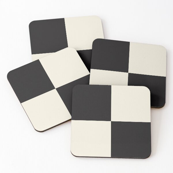 Item preview, Checkered Light Beige and Black Pattern Square designed and sold by stuckflamingo.