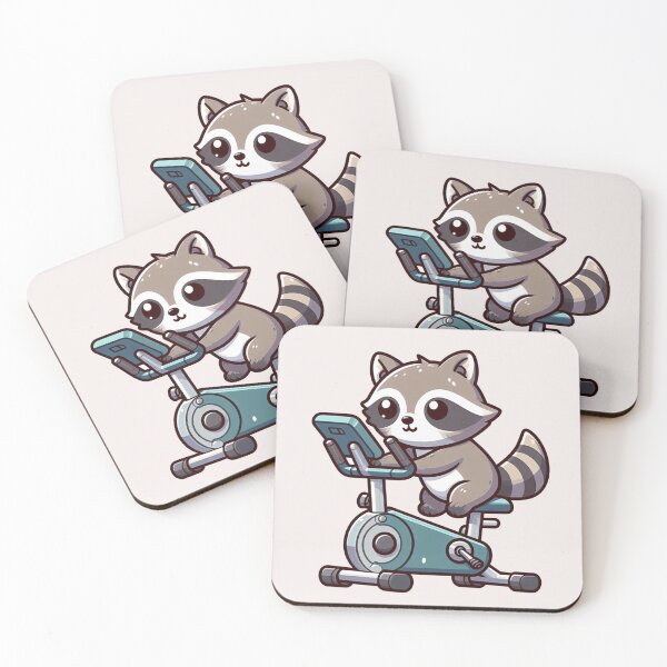 Item preview, Spin Class Raccoon designed and sold by LemuellTrends.
