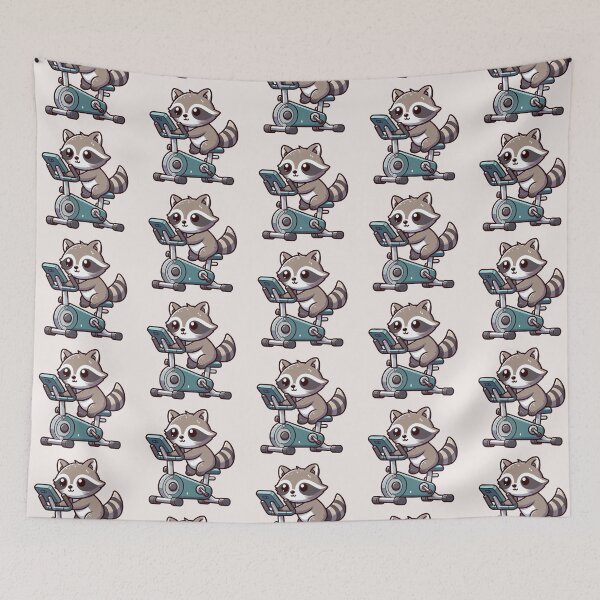 Item preview, Spin Class Raccoon designed and sold by LemuellTrends.