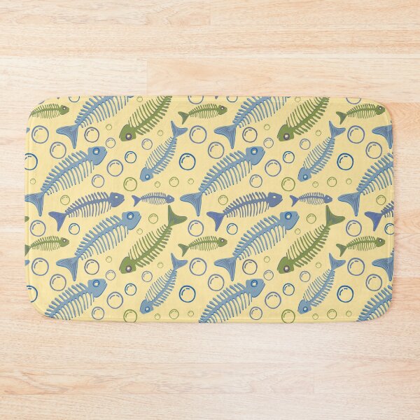 Item preview, Fish Bone yellow pattern designed and sold by Deepness2023.