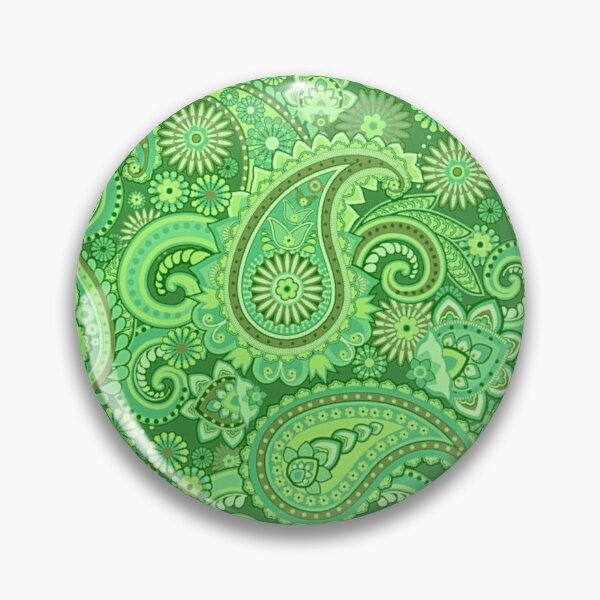 Item preview, Green Paisley Pattern designed and sold by fibbunny.