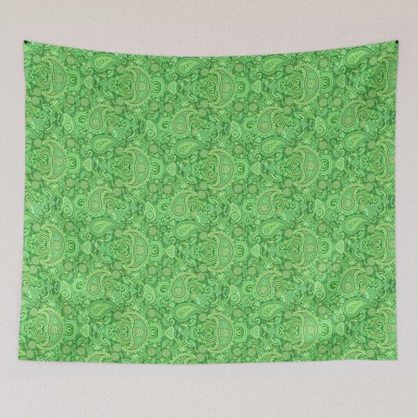 Item preview, Green Paisley Pattern designed and sold by fibbunny.