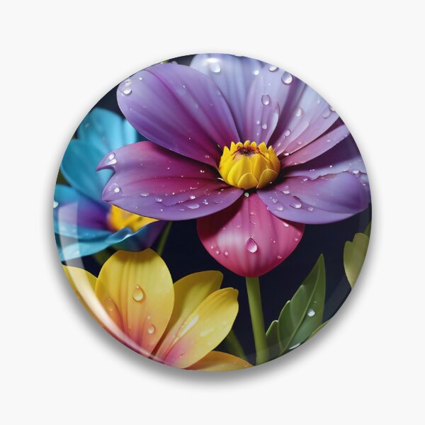 Artikelvorschau, Summer Rainbow Flowers Pattern entworfen und verkauft von TheArtOfPat.