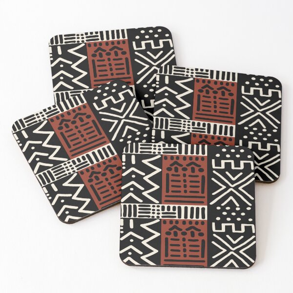 Item preview, African bold and beautiful tribal bogolan tapestry designed and sold by funkyvibes.