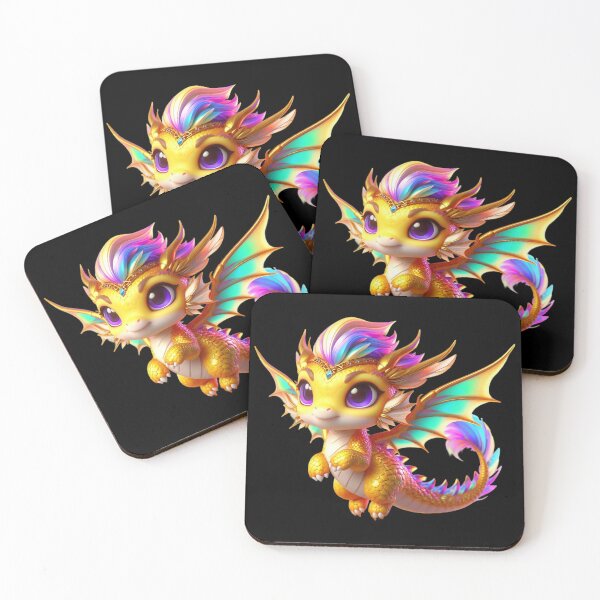 Item preview, Cute Yellow Chibi Dragon designed and sold by CHIBI_POPZ.