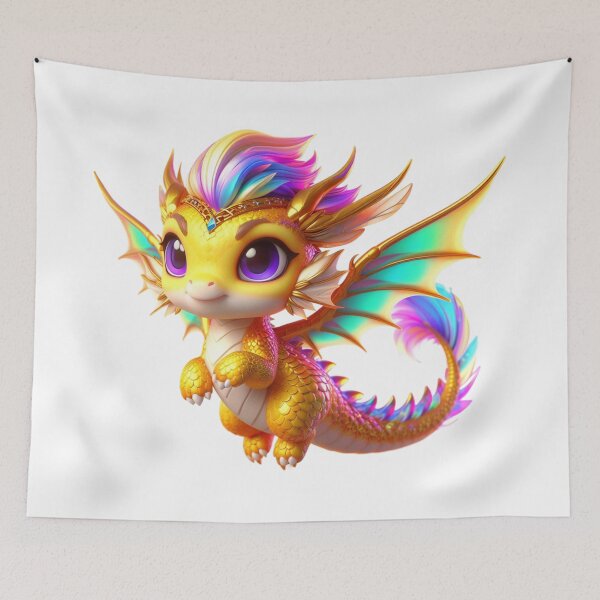 Item preview, Cute Yellow Chibi Dragon designed and sold by CHIBI_POPZ.